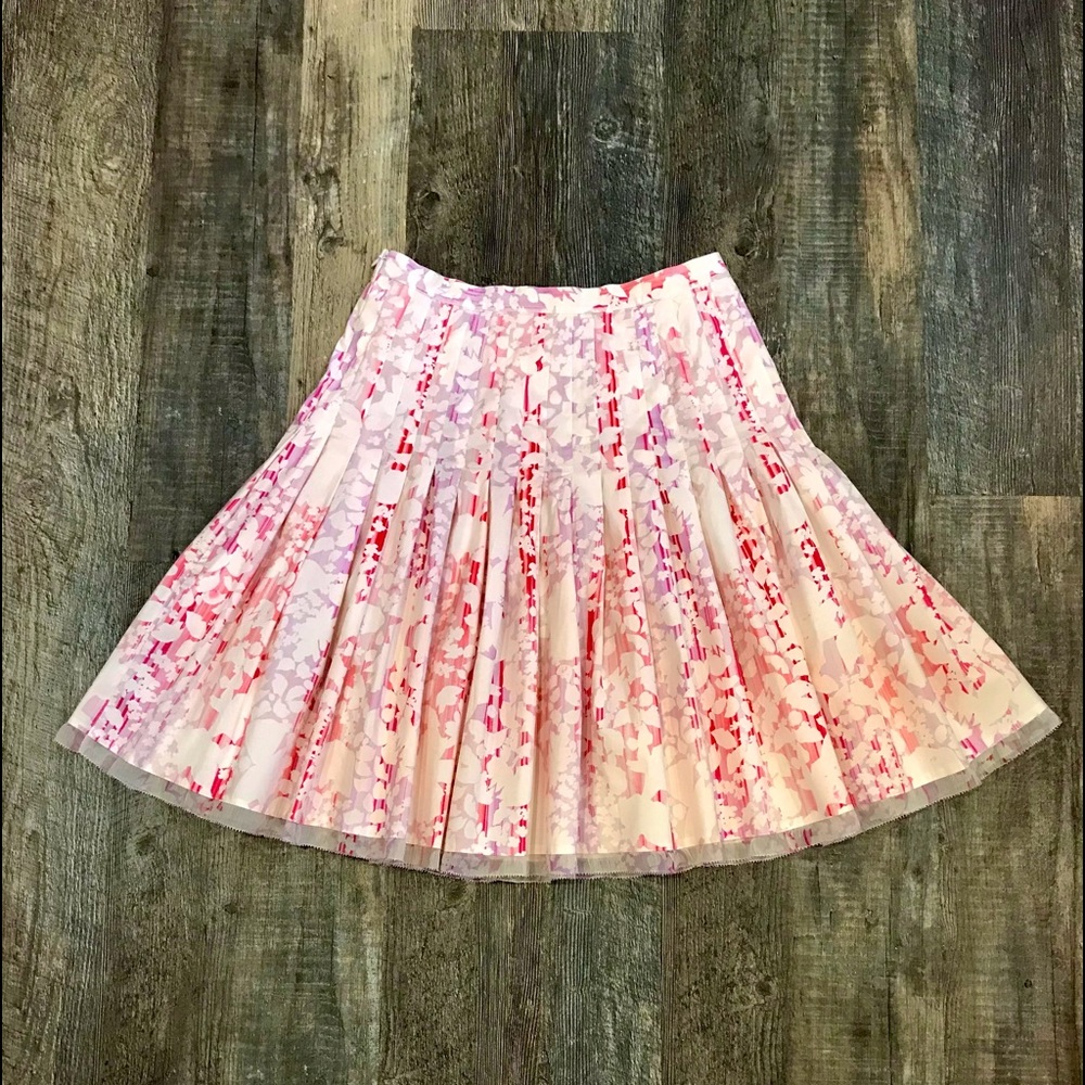 Elie Tahari Spring Summer Pink Cotton Skirt - Picture 10 of 12